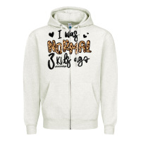 Oatmeal Heather i was normal three kids ago momlife Zipper Hoodie - MaliasSmallBusiness