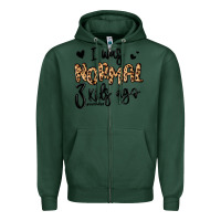 Sports Green i was normal three kids ago momlife Zipper Hoodie - MaliasSmallBusiness