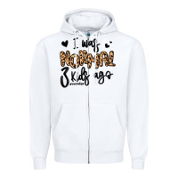 White i was normal three kids ago momlife Zipper Hoodie - MaliasSmallBusiness