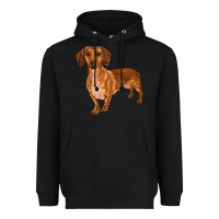 Black dachshund Heavyweight Hoodie - RanaPortraitStore