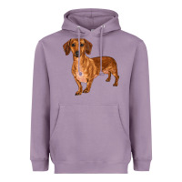 Lavender dachshund Heavyweight Hoodie - RanaPortraitStore