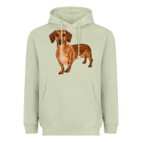Matcha dachshund Heavyweight Hoodie - RanaPortraitStore