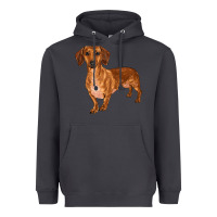 Smoke dachshund Heavyweight Hoodie - RanaPortraitStore