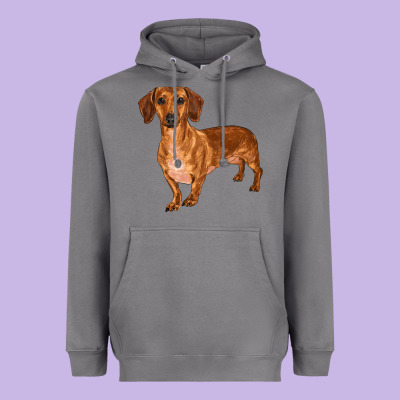 Dachshund Heavyweight Hoodie Designed By Ranaportraitstore