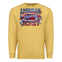 Antique Gold American honey 4th of july Premium Sweatshirt - CowGirlArtShop