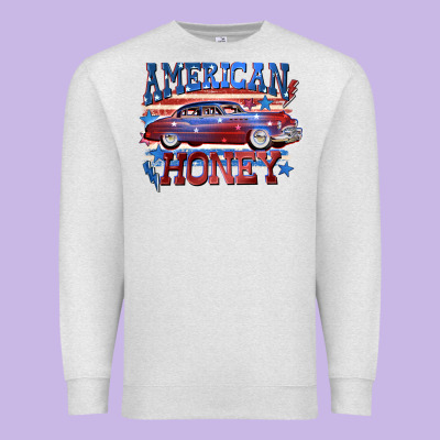 American Honey 4th Of July Premium Sweatshirt Designed By Cowgirlartshop