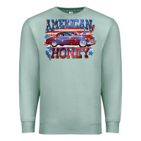 Seafoam American honey 4th of july Premium Sweatshirt - CowGirlArtShop