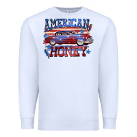 White American honey 4th of july Premium Sweatshirt - CowGirlArtShop