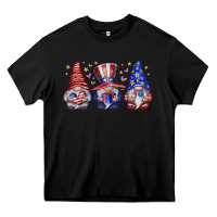 Black American Gnomes Heavy Core Tee - CowhideDigitalArt