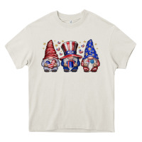 Cream American Gnomes Heavy Core Tee - CowhideDigitalArt