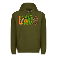 Army Green love gnome Premium Hoodie - Artiststas