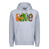 Heather Grey love gnome Premium Hoodie - Artiststas