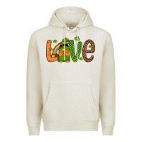 Oatmeal Heather love gnome Premium Hoodie - Artiststas