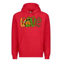 Red love gnome Premium Hoodie - Artiststas