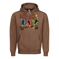 Chestnut let's get lit Zipper Hoodie - MaliasSmallBusiness