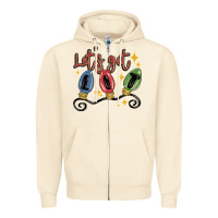 Sandshell let's get lit Zipper Hoodie - MaliasSmallBusiness