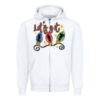 White let's get lit Zipper Hoodie - MaliasSmallBusiness