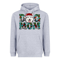 Heather Grey christmas dog mom husky Heavyweight Hoodie - RanaPortraitStore
