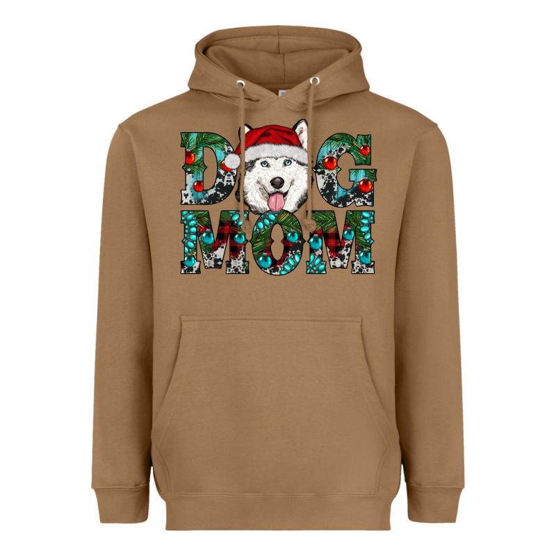Christmas Dog Mom Husky Heavyweight Hoodie by RanaPortraitStore | Teevron