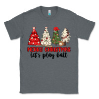 Charcoal Heather merry christmas let s play ball baseball Classic Tee - MaliasSmallBusiness