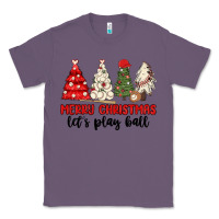 Lavender merry christmas let s play ball baseball Classic Tee - MaliasSmallBusiness