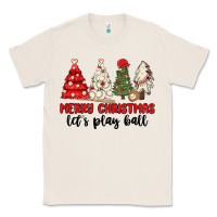 Natural merry christmas let s play ball baseball Classic Tee - MaliasSmallBusiness