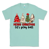 Seafoam merry christmas let s play ball baseball Classic Tee - MaliasSmallBusiness