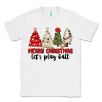 White merry christmas let s play ball baseball Classic Tee - MaliasSmallBusiness