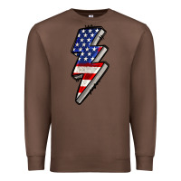 Chestnut American lightning bold 4th of july Premium Sweatshirt - CowGirlArtShop