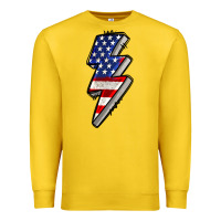 Lemon American lightning bold 4th of july Premium Sweatshirt - CowGirlArtShop