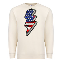 Sandshell American lightning bold 4th of july Premium Sweatshirt - CowGirlArtShop