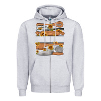 Heather Grey custom name kitchen tools Zipper Hoodie - MaliasSmallBusiness
