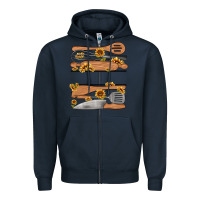 Navy custom name kitchen tools Zipper Hoodie - MaliasSmallBusiness