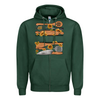 Sports Green custom name kitchen tools Zipper Hoodie - MaliasSmallBusiness
