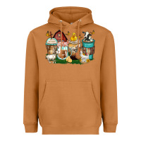 Meerkat farm animals coffee cups Heavyweight Hoodie - Zillion Design Studio
