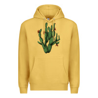 Antique Gold cactus with flowers Premium Hoodie - AdoDesignShop
