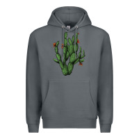 Rock cactus with flowers Premium Hoodie - AdoDesignShop