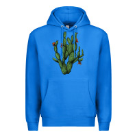 True Royal cactus with flowers Premium Hoodie - AdoDesignShop