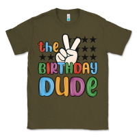 Army Green the birthday dude Classic Tee - MaliasSmallBusiness