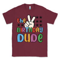 Burgundy the birthday dude Classic Tee - MaliasSmallBusiness