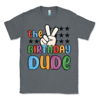 Charcoal Heather the birthday dude Classic Tee - MaliasSmallBusiness