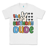 White the birthday dude Classic Tee - MaliasSmallBusiness