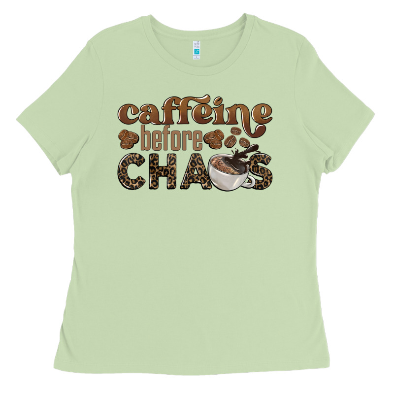 Caffeine Before Chaos Ladies Tee by BarkalooDesign | Teevron