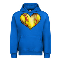 Cobalt softball heart Urban Hoodie - LillyAllenDesigns