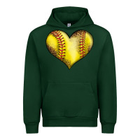 Foreset Green softball heart Urban Hoodie - LillyAllenDesigns