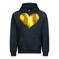 Navy softball heart Urban Hoodie - LillyAllenDesigns