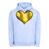 Pigment Grape Ice softball heart Urban Hoodie - LillyAllenDesigns
