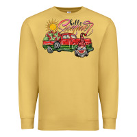 Antique Gold hello summer Premium Sweatshirt - SublimationCraftShop