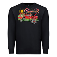 Black hello summer Premium Sweatshirt - SublimationCraftShop