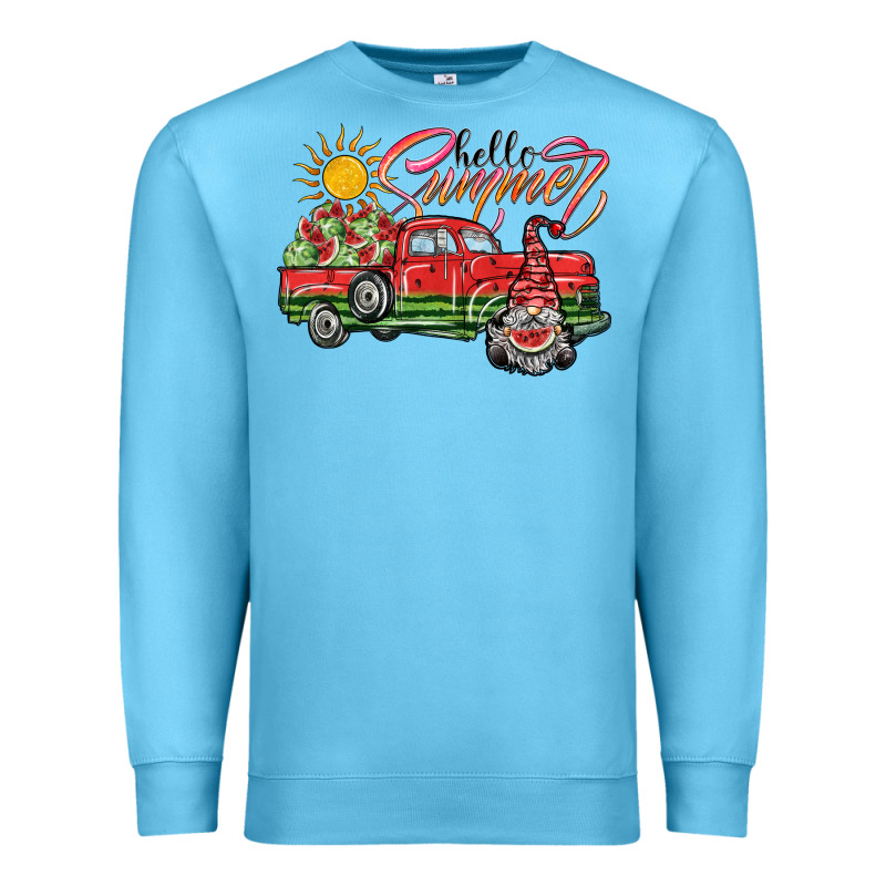 Hello Summer Premium Sweatshirt by SublimationCraftShop | Teevron
